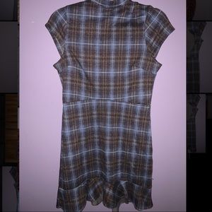 Urban Outfitters Highland Plaid Open-Back Dress